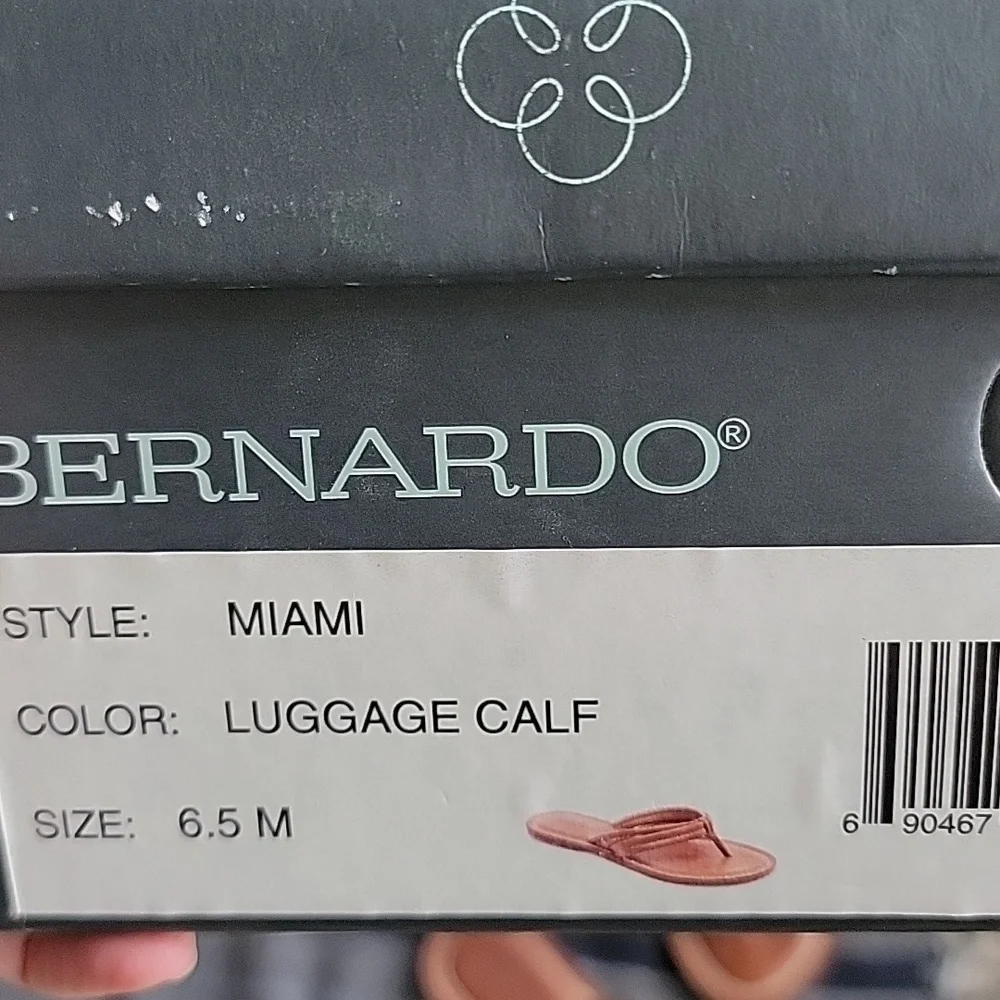 Bernardo Miami Sandal 6.5 In Luggage Calf - Picture 4 of 6
